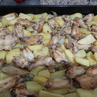 fırında tavuklu patates